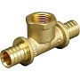 Тройники латунные для PEX труб DN 16-25 PN 10 под надвижную гильзу с внутренней резьбой ONE PLUS купить в Новосибирске | "Проконсим"