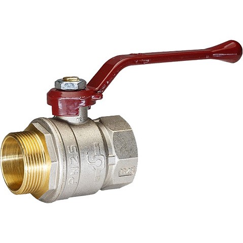 Краны латунные шаровые DN 15-50 PN 25-40 никелированные рычаг муфта-штуцер Temper 88 ГОСТ Р 59553 купить в Новосибирске | "Проконсим"