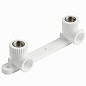 Угольник установочный двойной ПП 20-1/2'' PN 25 с внутренней резьбой белый Pro Aqua PA280008P купить в Новосибирске | "Проконсим"