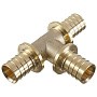Тройники латунные под надвижную гильзу PEX-PEX DN 16-32 Hipex купить в Новосибирске | "Проконсим"