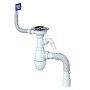 Сифон для мойки Unicorn В435V, 40х50 гибкий отвод, 3 1/2'' х40 с отводом для стиральной машины, прямоугольный перелив купить в Новосибирске | "Проконсим"