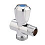 Вентиль латунный проходной MVI BV.461 DN 15 +отверстие 20 PN 10 хромированный муфта-штуцер маховик купить в Новосибирске | "Проконсим"