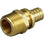 Муфта латунная для PEX труб 25-3/4'' PN 10 под надвижную гильзу с наружной резьбой ONE PLUS