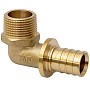 Угольник латунный для PEX труб 16-1/2'' под надвижную гильзу с наружной резьбой MVI SF.632.0404 купить в Новосибирске | "Проконсим"