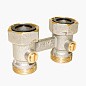 Узел нижнего подключения Vekotrim DN 15 PN 10 прямой двухтрубный 20-3/4'' c накидной гайкой, муфта купить в Новосибирске | "Проконсим"