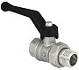 Кран латунный шаровой 11Б27фт1М DN 15 PN 40 никелированный рычаг-американка Valfex.223 DeltaPro купить в Новосибирске | "Проконсим"