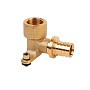 Угольник латунный для PEX труб 20-1/2'' под надвижную гильзу с внутренней резьбой MVI SF.433.0504 купить в Новосибирске | "Проконсим"