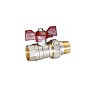 Кран латунный шаровой Temper 88.В-А.12.Б DN 15 PN 40 американка никелированный бабочка купить в Новосибирске | "Проконсим"