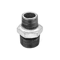 Ниппель чугунный DN 20-50 PN 16 переходный оцинкованный штуцер-штуцер Fittex Plus купить в Новосибирске | "Проконсим"
