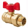 Краны латунные шаровые 11Б27фт1М DN 15-20 PN 25 бабочка американка Valfex Optima.227.LOB1 купить в Новосибирске | "Проконсим"