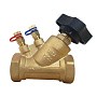Клапан балансировочный латунный DN32 PN25 наклонный муфта-муфта Kvs 15,2 м³/ч с измерительными ниппелями GALA Тип. 1206