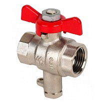 Краны латунные шаровые MVI BV.649 DN 15 PN 25 никелированные под термодатчик муфта-муфта бабочка купить в Новосибирске | "Проконсим"