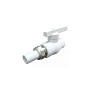 Краны шаровые ПП DN 20-32 PN 25 с односторонним разъемным соединением белые Valfex купить в Новосибирске | "Проконсим"