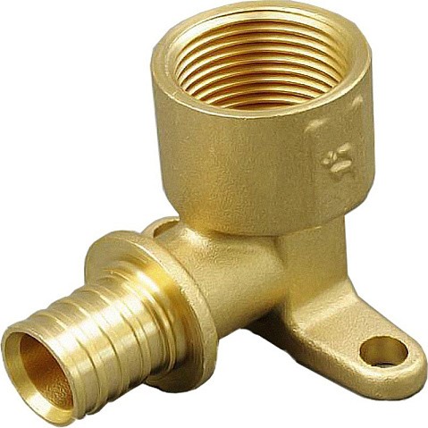 Угольник латунный для PEX труб 16-1/2'' PN 10 под надвижную гильзу с внутренней резьбой ONE PLUS купить в Новосибирске | "Проконсим"