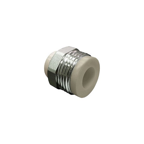 Штуцер 20 PN 25 G-3/4'' НР серый VALFEX купить в Новосибирске | "Проконсим"