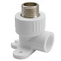 Угольник установочный ПП 20-1/2'' PN 25 с наружной резьбой белый РТП 10806 купить в Новосибирске | "Проконсим"