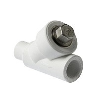 Фильтры сетчатые ПП 45гр. DN 20-40 PN 25 муфта-штуцер белые Pro Aqua купить в Новосибирске | "Проконсим"