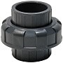 Муфта разборная НПВХ DN 50 PN 16 клеевая уплотнение EPDM черная Aquaviva BOD0500 купить в Новосибирске | "Проконсим"