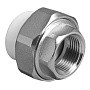 Муфта комбинированная ПП 20-3/4'' PN 25 разъёмная с внутренней резьбой белая VALFEX  купить в Новосибирске | "Проконсим"