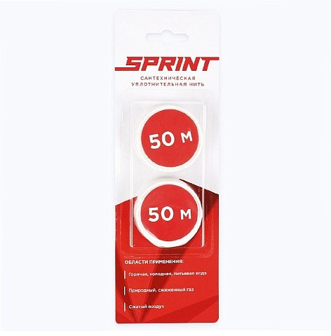 Уплотнительная нить Sprint набор катушек 2х50м, блистер купить в Новосибирске | "Проконсим"