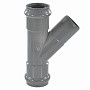 Тройник раструбный НПВХ SDR26 45гр DN 110-110 PN 10 Хемкор купить в Новосибирске | "Проконсим"