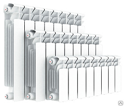 картинка Радиатор биметаллический RIFAR Base 81х415х90 17секц. 350/139Вт интернет-магазин оптовых поставок Проконсим являющийся официальным дистрибьютором в России 