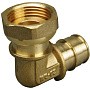 Угольник латунный для PEX труб 25-3/4'' PN 10 OP под надвижную гильзу с накидной гайкой ONE PLUS