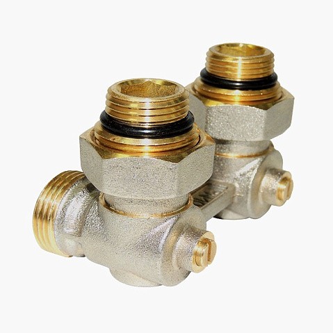 Узел нижнего подключения Vekotrim DN 15 PN 10 угловой двухтрубный 15-3/4'' с ниппелем, штуцер купить в Новосибирске | "Проконсим"