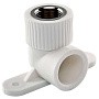 Угольник установочный ПП 20-1/2'' PN 25 с внутренней резьбой белый РТП 10797 купить в Новосибирске | "Проконсим"