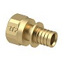 Муфта латунная для PEX труб  16-1/2''  PN 16  под надвижную гильзу с внутренней резьбой  РосТурПласт купить в Новосибирске | "Проконсим"