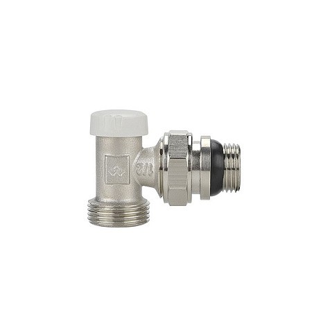 Клапан радиаторный VARMEGA VM10212 DN15x20 PN10 угловой настроечный G-1/2''х3/4'' еврокомус, с уплотнением штуцер купить в Новосибирске | "Проконсим"