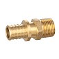 Муфта латунная для PEX DN 16 с наружной резьбой 1/2'' под надвижную гильзу PLP купить в Новосибирске | "Проконсим"
