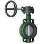 Затвор дисковый поворотный DN 80 PN 16 межфланцевый с диском из нержавеющей стали уплотнение-EPDM с редуктором GALAТип.2302H-G