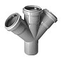 Крестовина ПП для канализации косая 45гр. 110- 50- 50 Valfex купить в Новосибирске | "Проконсим"