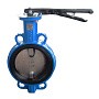 Затвор дисковый поворотный DN 150 PN 16 межфланцевый с диском из чугуна уплотнение-NBR ручной Seagull