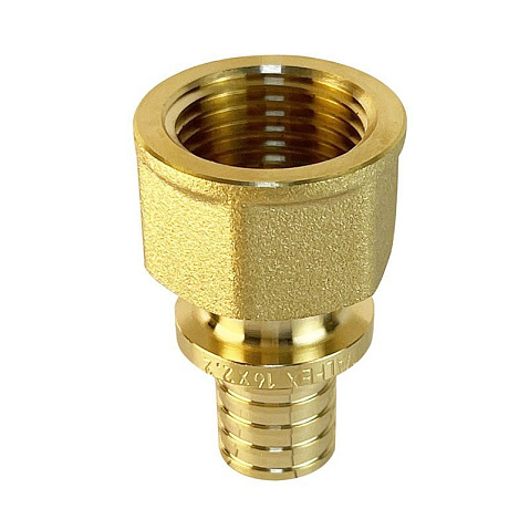 Муфта латунная для PEX труб 20-1/2'' PN 16 S-2,8мм переходная под надвижную гильзу Valfex VF.401.AF купить в Новосибирске | "Проконсим"