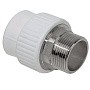 Муфта комбинированная ПП 32-1'' PN 25 под ключ с наружной резьбой белая VALFEX  купить в Новосибирске | "Проконсим"