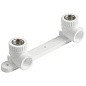 Угольник установочный двойной ПП 25-1/2'' PN 25 с внутренней резьбой белый VALFEX  купить в Новосибирске | "Проконсим"