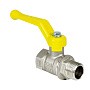 Краны латунные шаровые газовые 11Б27фт1М DN 15-50 PN 25-40 никелированные рычаг муфта-штуцер Valfex.272 Standart ГОСТ Р 59553 купить в Новосибирске | "Проконсим"