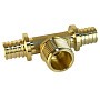 Тройник латунный для PEX труб 16-1/2''-16 PN 16 S-2,2мм под надвижную гильзу Valfex VF.433.AF купить в Новосибирске | "Проконсим"