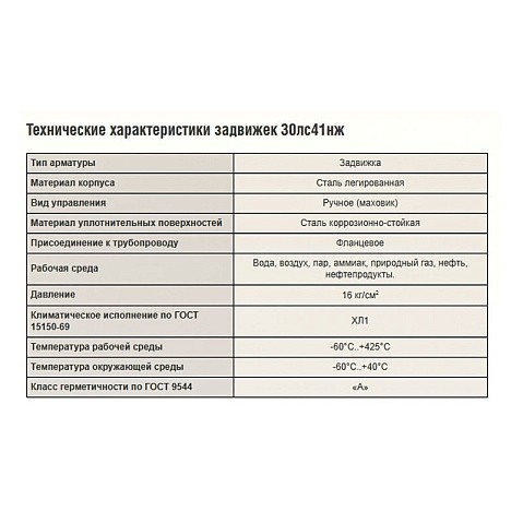 Задвижка стальная 30лс41нж DN 100 PN 16 класс ''А'' исполнение ХЛ1, L=230мм САЗ АВАНГАРД купить в Новосибирске | "Проконсим"