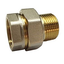 Американки латунные DN 15-50 PN 40 никелированные муфта-штуцер прямые купить в Новосибирске | "Проконсим"