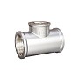 Тройник латунный DN 50 PN 40 никелированный муфта-муфта-муфта LD Pride