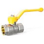 Кран латунный шаровой LD Pride GAS DN25 PN 40 никелированный рычаг муфта-муфта купить в Новосибирске | "Проконсим"