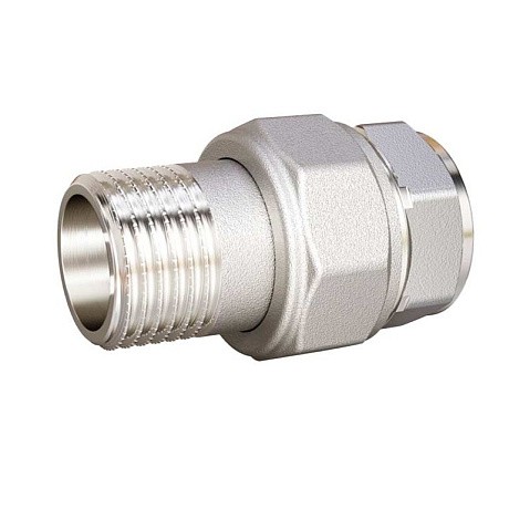 Американки латунные DN 15-50 PN 40 никелированные муфта-штуцер прямые LD Pride купить в Новосибирске | "Проконсим" Американки латунные DN 15-50 PN 40 никелированные муфта-штуцер прямые LD Pride купить в Новосибирске | "Проконсим"