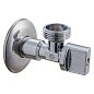 Кран латунный шаровой угловой MVI BV.464 DN 15-20 PN 10 штуцер бабочка купить в Новосибирске | "Проконсим"