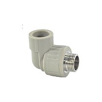 Угольники ПП DN 20-32 PN 25 комбинированные с наружной резьбой серые Valfex купить в Новосибирске | "Проконсим"