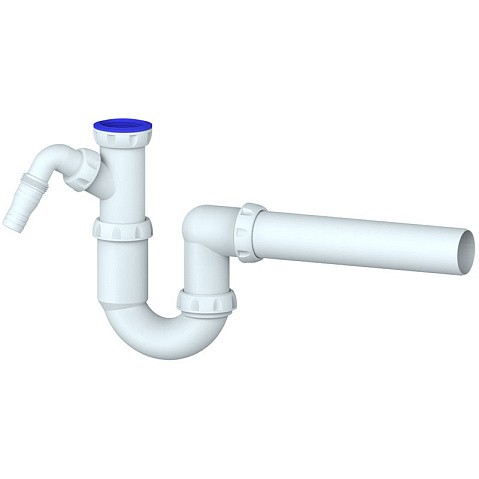 Сифон для умывальника Unicorn Y510V, 40х40 прямой отвод, 1 1/2'' х40 преходник 40х32 купить в Новосибирске | "Проконсим"