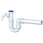 Сифон для умывальника Unicorn Y510V, 40х40 прямой отвод, 1 1/2'' х40 преходник 40х32 купить в Новосибирске | "Проконсим"