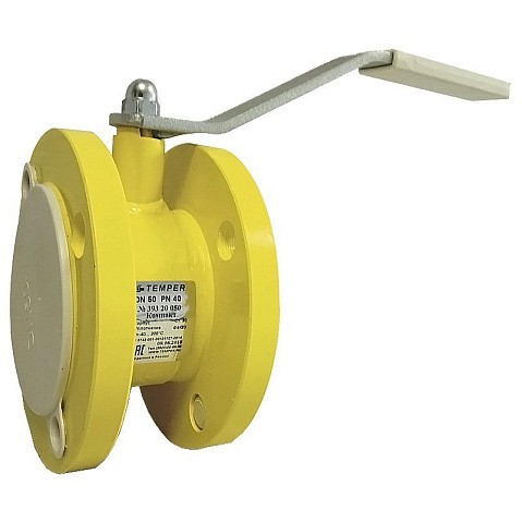 Кран шаровой газовый DN 100 PN 16 полнопроходной фланцевый 160мм Temper серия 393 КОМПАКТ купить в Новосибирске | "Проконсим"